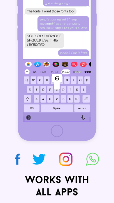 Fonts keyboard iphones app screenshot 1