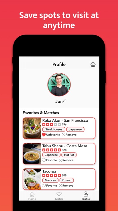 Food Match - Find Where to Eat screenshot 1