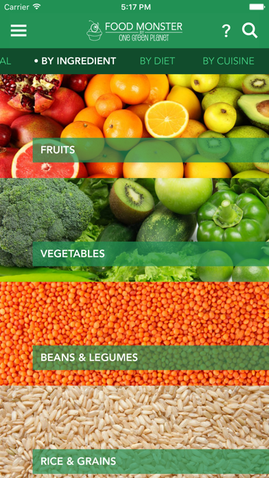 Food Monster - Vegan Recipes screenshot 1