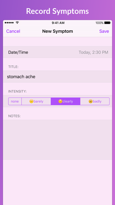 Foody - Food & Symptom Tracker screenshot 2