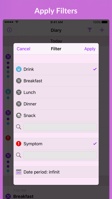 Foody - Food & Symptom Tracker screenshot 1