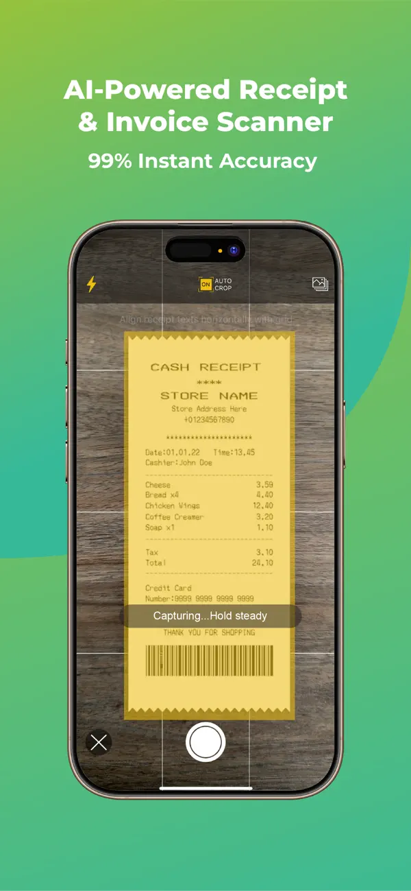 Foreceipt Receipt Tracker App screenshot 2