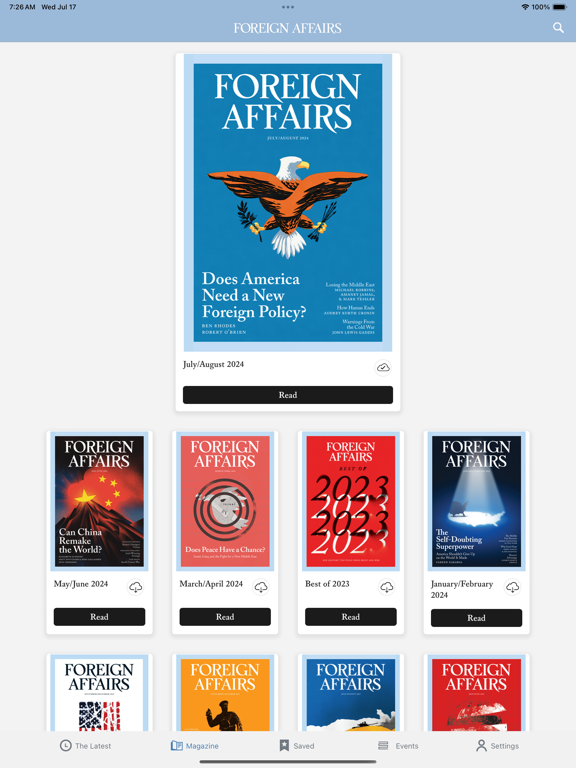 Foreign Affairs Magazine screenshot 4