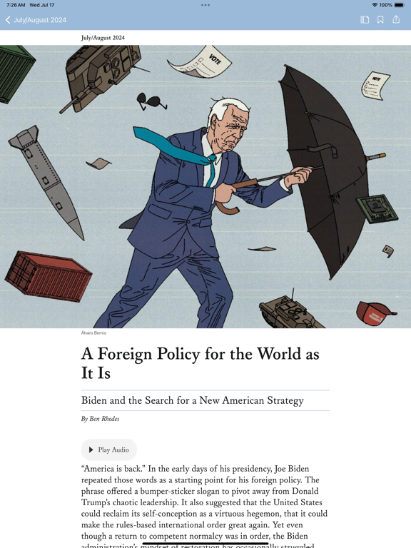 Foreign Affairs Magazine screenshot 3