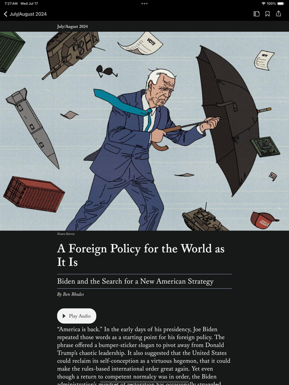 Foreign Affairs Magazine screenshot 2