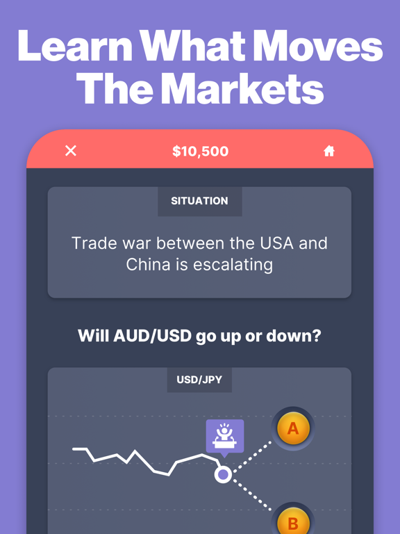 Forex Trading School & Game screenshot 1