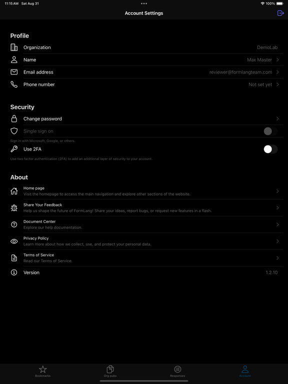 FormLang screenshot 1