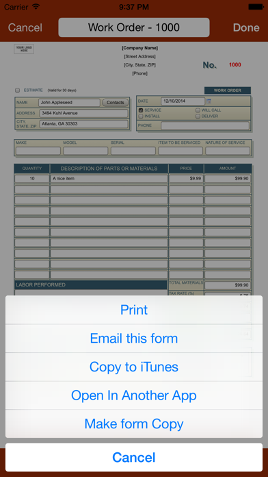 Forms-2-Go screenshot 1