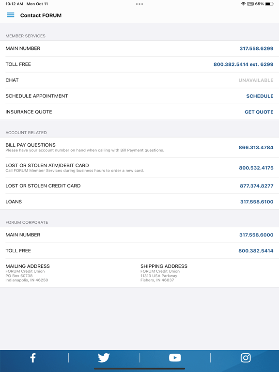 FORUM Credit Union screenshot 2