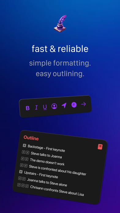 Fountain · easy screenwriting screenshot 2