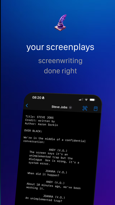 Fountain · easy screenwriting screenshot 3