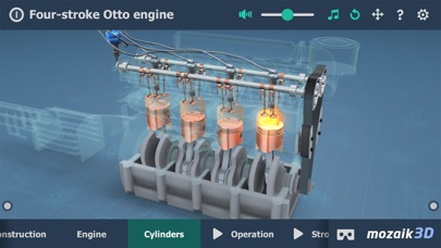 Four-stroke Otto engine 3D screenshot 2