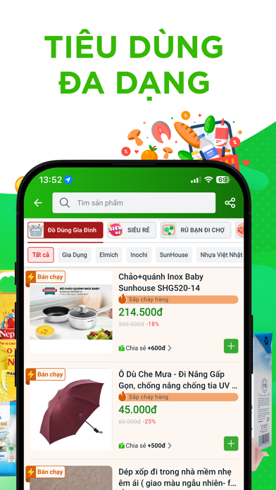 FPT Sendo Farm - Siêu thị screenshot 1