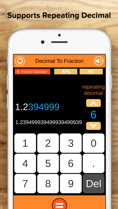 Fraction Calculator + Decimals screenshot 1