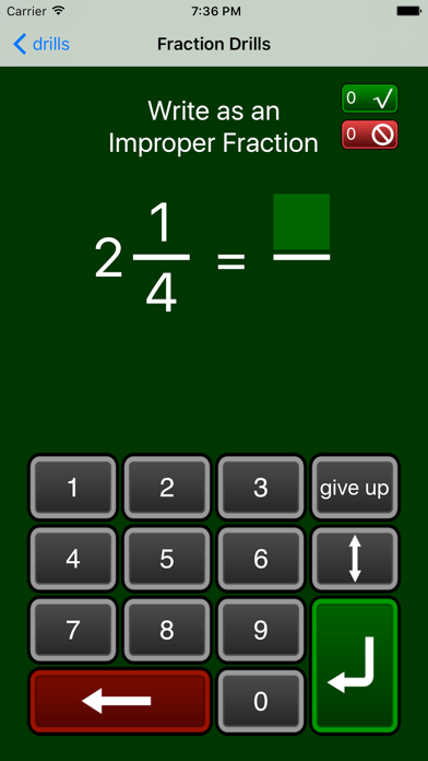 Fraction Drills Free screenshot 4