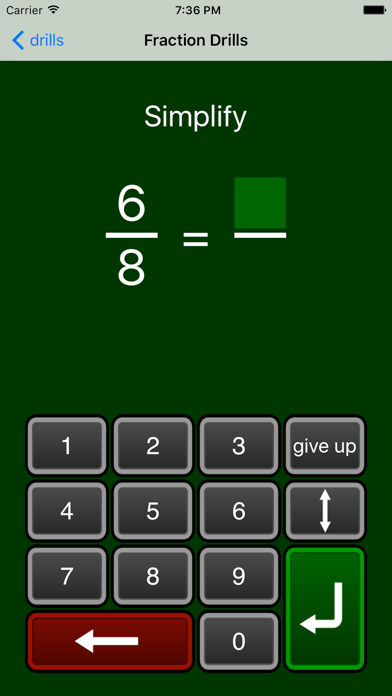 Fraction Drills Free screenshot 3