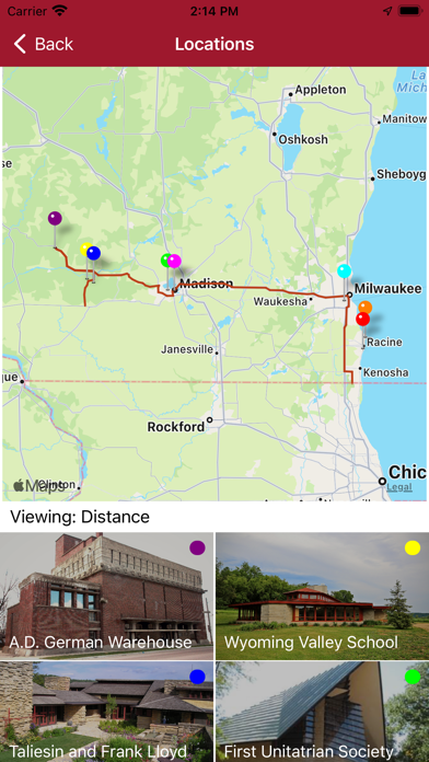 Frank Lloyd Wright Trail screenshot 3