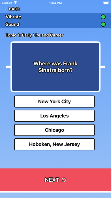 Frank Sinatra Trivia screenshot 2