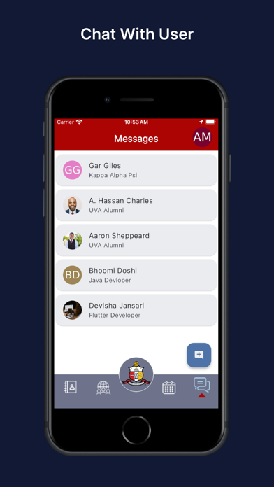 Fraternity App screenshot 1