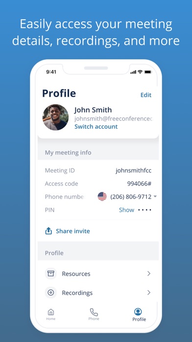Free Conference Call screenshot 1