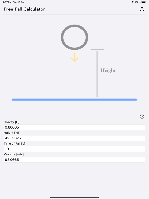 Free Fall Calculator screenshot 10
