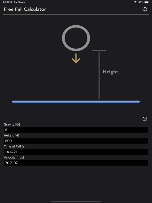 Free Fall Calculator screenshot 3