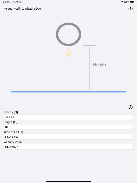 Free Fall Calculator screenshot 9