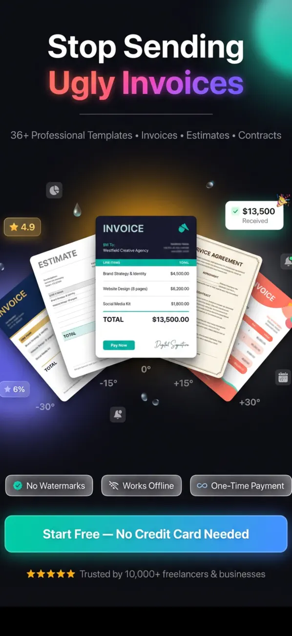 Free Invoice maker & Estimate screenshot 6