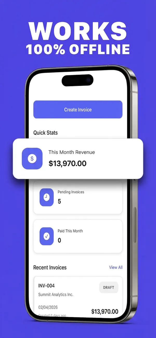 Free Invoice maker & Estimate screenshot 1