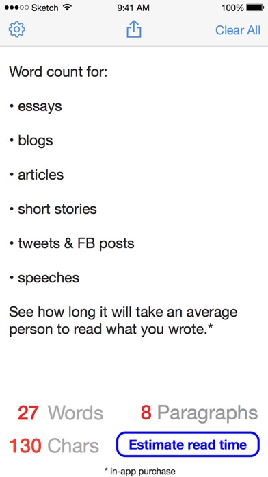 Free Word Count screenshot 2