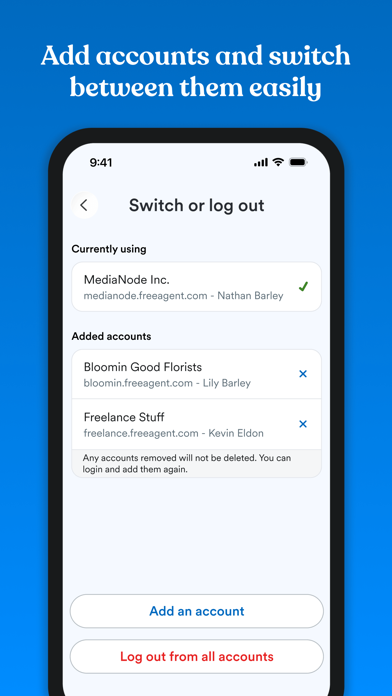 FreeAgent Mobile Accounting screenshot 1