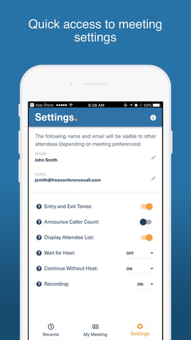 FreeConferenceCallHD Dialer screenshot 1
