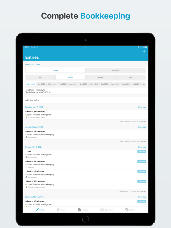 Freelance bookkeeping screenshot 10