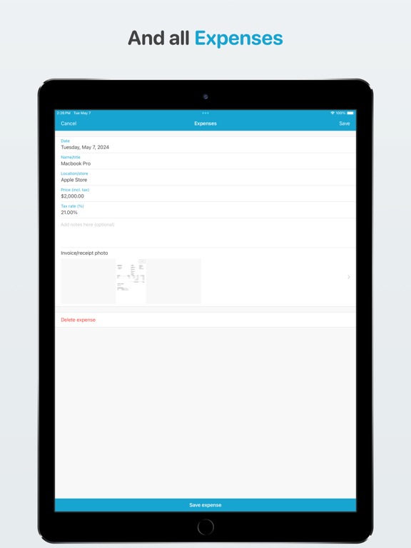 Freelance bookkeeping screenshot 2