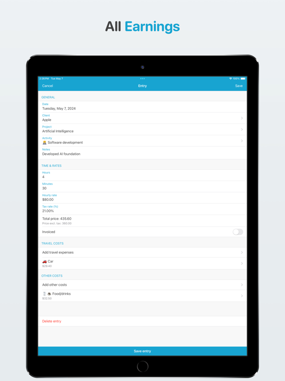 Freelance bookkeeping screenshot 3