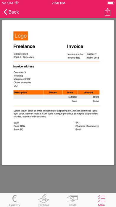 Freelancer Timesheet Invoice screenshot 7