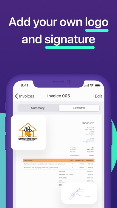 FreeMaker - Invoice Maker screenshot 3