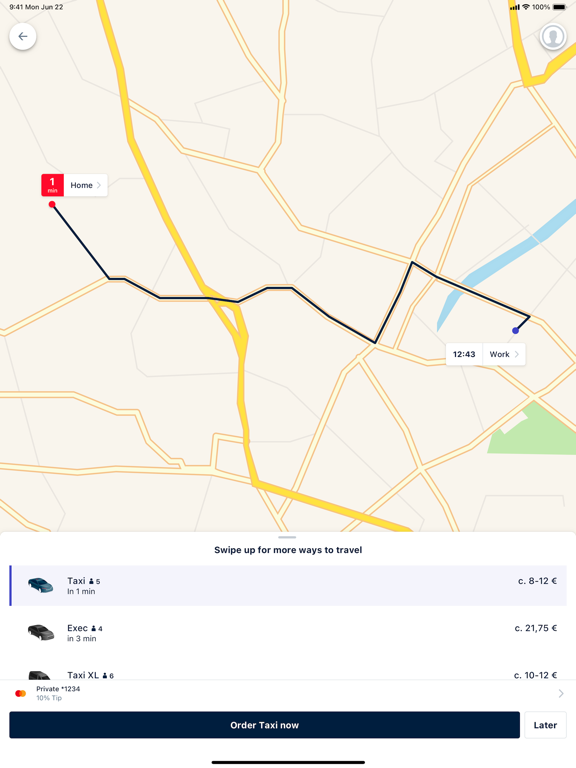 Freenow by Lyft - taxi & more screenshot 2