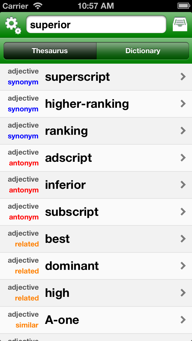 FreeSaurus - The Free Thesaurus! screenshot 4