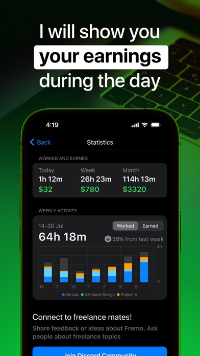 Fremo: Income & Time Tracker screenshot 3