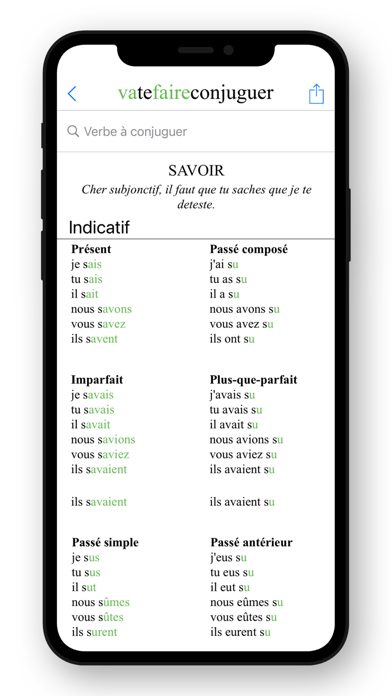 French Conjugation. screenshot 3
