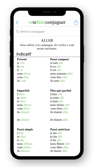 French Conjugation. screenshot 2