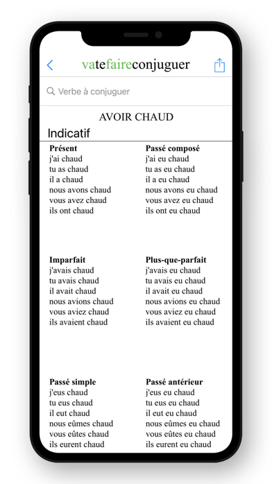 French Conjugation. screenshot 1