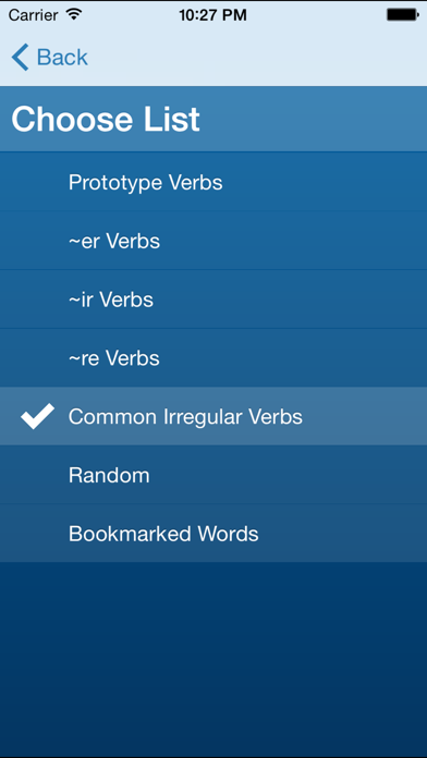 French Verbs Trainer screenshot 2