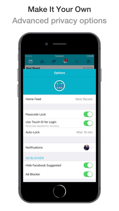 Friendly Plus Social Browser screenshot 1