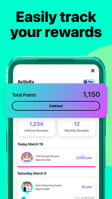 Frisbee: Rewards for Receipts screenshot 2