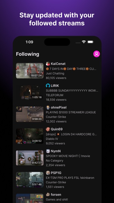 Frosty for Twitch screenshot 3