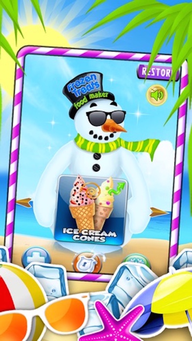 Frozen Treats Ice-Cream Cone Creator: Make Sugar Sundae! by Free Food Maker Games Factory screenshot 2