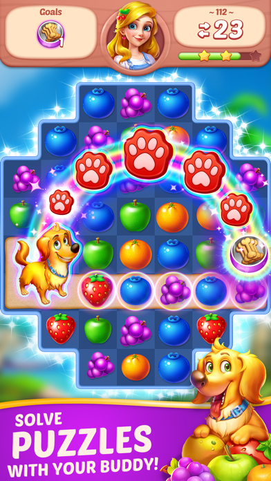 Fruit Diary - Merge & Match 3 screenshot 2