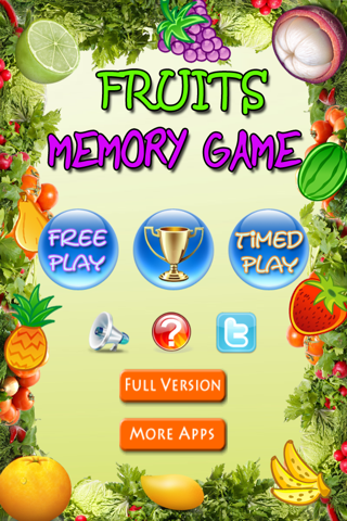 Fruits Memory Game lite screenshot 5